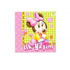 SAMM Junior Minnie Mouse Lisanslı Kağıt Peçete 33x33 cm 20 li