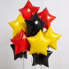 SAMM Kırmızı Yıldız Folyo Balon Buketi 9lu