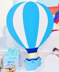 Partiavm Küçük Pilot ve Balonlar Doğum Günü 70 cm Dekor Pano Hava Balonu satın al