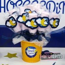 Partiavm Little Star Doğum Günü Süsleri Marshmallow Etiketli Kovada 10 Adet Etiketli Çubuklu  satın al