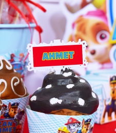Partiavm Paw Patrol Doğum Günü Süsleri Kürdan Süs Seti Mini Boy Plastik Çerçeveli 10 Adet satın al