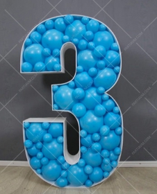 SAMM RBS3-36 Mavi Tema Dev Rakam Balon Standı Seti 120cm (Tek Rakam 1 den 9 a Yaş Seçimli) satın al