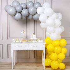 SAMM Sarı Beyaz Gri Zincir Balon Seti  satın al