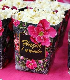 Partiavm Siyah Fuşya Vintage Doğum Günü Popcorn Kutusu 5 Adet satın al