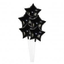 SAMM Siyah Yıldız Balon Demeti 5li satın al