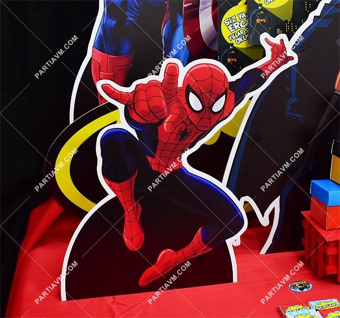 Süper Kahramanlar Doğum Günü 30 cm Örümcek Adam Dekor Pano