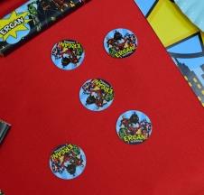 Partiavm Süper Kahramanlar Doğum Günü Masaüstü 3cm İsimli Karton Konfeti 50 Adetli Paket
