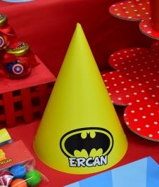 Partiavm Süper Kahramanlar Doğum Günü Parti Şapkası Karton 5 Adet satın al