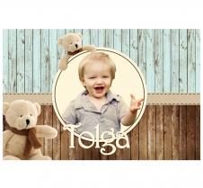 Partiavm Teddy Bear Doğum Günü 150x100 cm Dev Yırtılmaz Branda Afiş