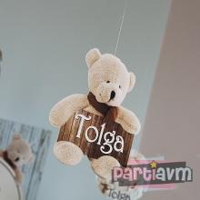 Partiavm Teddy Bear Doğum Günü Süsleri 20 cm Önlü Arkalı Baskı Kalın Karton Misinalı Asma Süs satın al