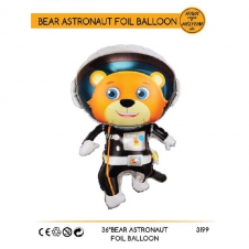 Uzay Tema Astronot Ayı Folyo Balon