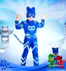 SAMM Z 02-106M Çocuk Pijamaskeliler Kedi Çocuk Catboy Kostümü satın al