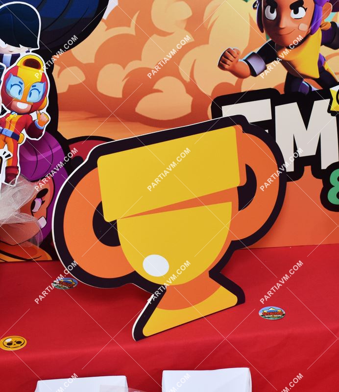 Brawl Stars Doğum Günü 30 cm Özel Kesim Dekor Pano