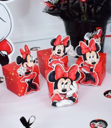 Partiavm Minnie Mouse Kırmızı Doğum Günü Süsleri Karakterli Karton Kutu 5 Adet satın al