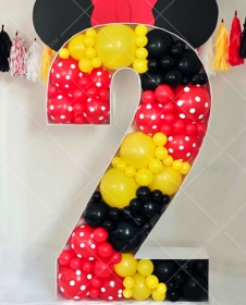 SAMM RBS8-4 Minnie Mickey Mouse Dev Rakam Balon Standı Seti 120cm (1 den 9 a Yaş Seçimli) satın al